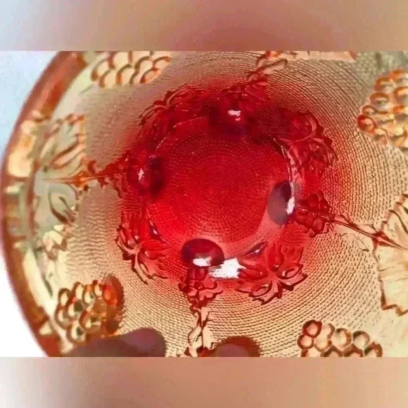 VTG Mid-Century Jeannette Glass Amerina Covered Candy Jar - Picture 4 of 5